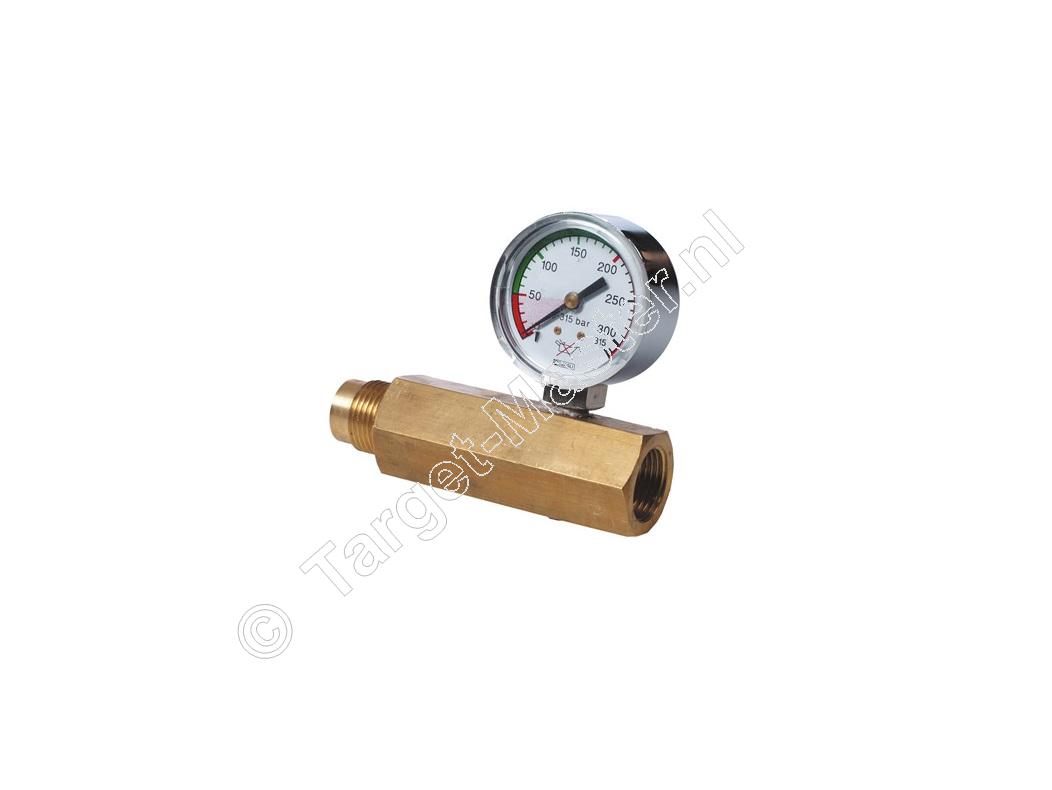 Gehmann M225 DIN Connector met Manometer